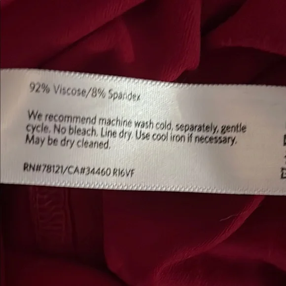 Eileen Fisher Red Long Sleeve Dress - Picture 4 of 4